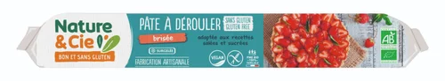 Pâte brisée bio à dérouler surgelée Nature et Compagnie - 260 g