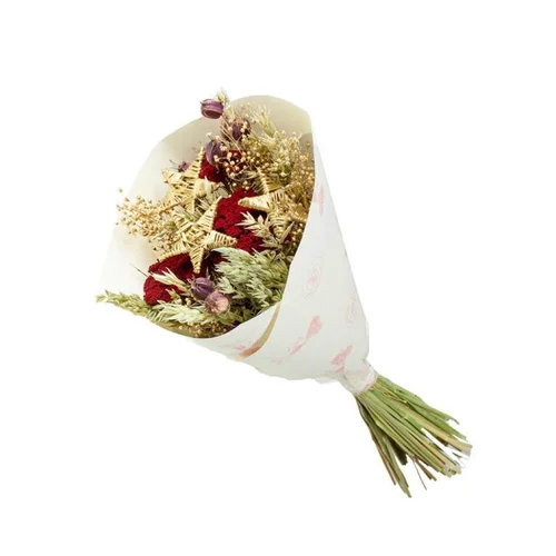 Bouquet de fleurs artificielles Dandy Noël coloris multicolore - 50 cm
