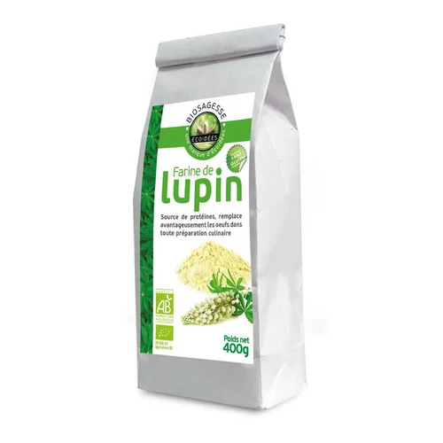 Farine de Lupin blanc bio en sachet de 400 g