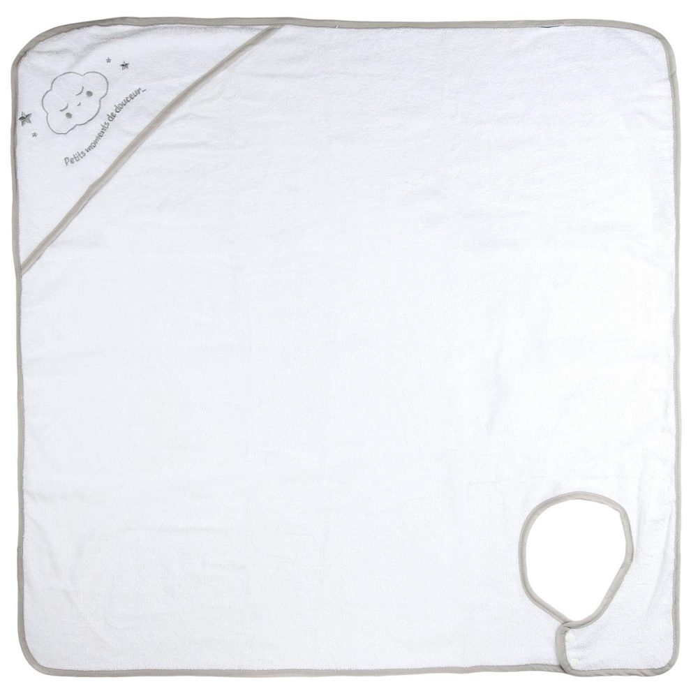TOILINUX Cape de bain attache cou - en coton - 70 cm x 70 cm – Solutions extérieures