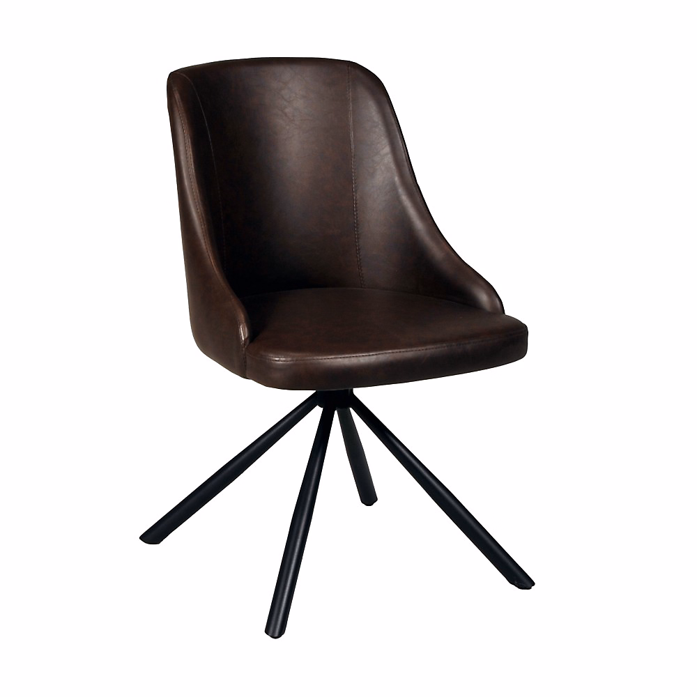 Chaise pivotante HORIZON / Marron | Chaise