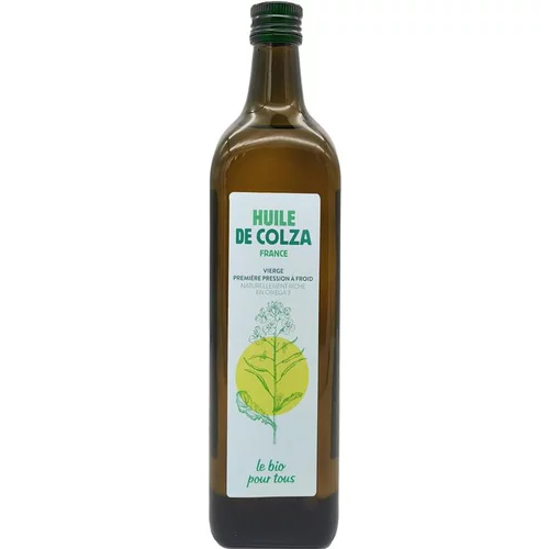 Huile de colza vierge bio Bio pour tous - 1L