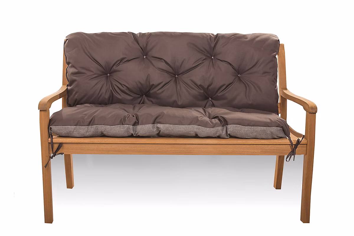 Coussin pour banc de jardin 100 × 50 × 40cm | coussin de banc de jardin Marron – coussin de balançoire extérieur – coussin de jardin