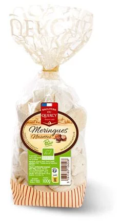 Meringues noisettes bio Biscuits les Saules - 100 g