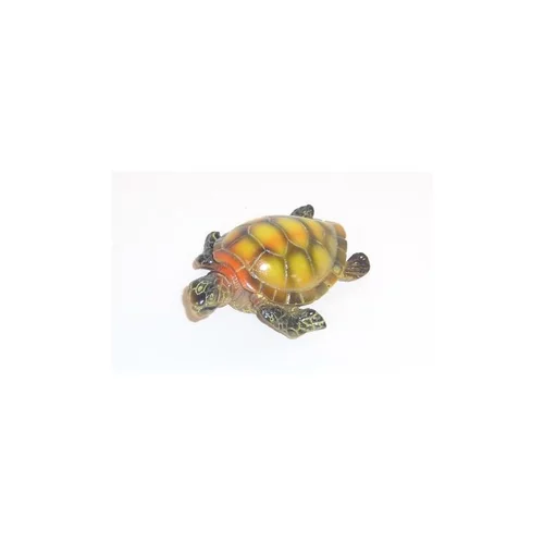 Tortue de mer multicolore en résine grand modèle 8 x 6 cm