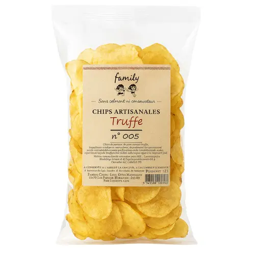 Chips artisanales à la truffe n°005 Family Chips - 125 g