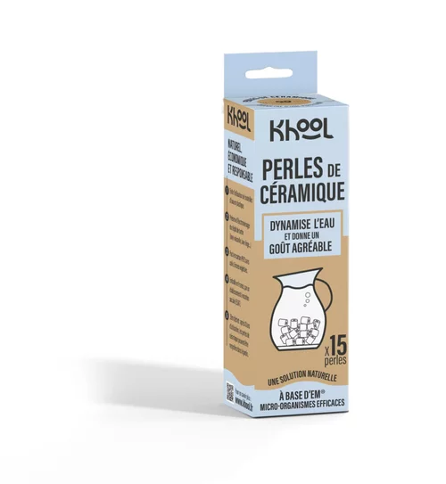 Perles de céramique Khool bamboo - 15 perles