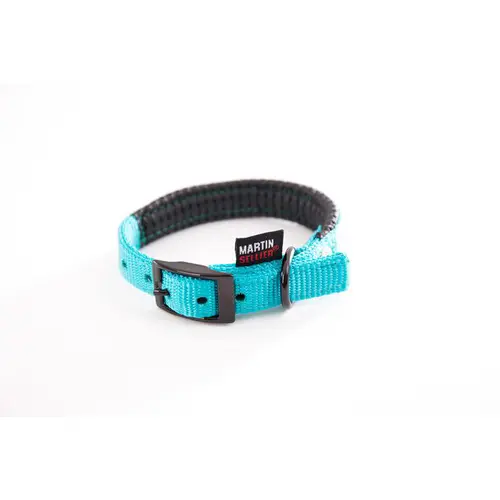 Collier droit Confort pour chien coloris turquoise - 2x45 cm