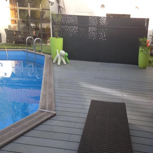 Pack complet terrasse composite anthracite 10 m2