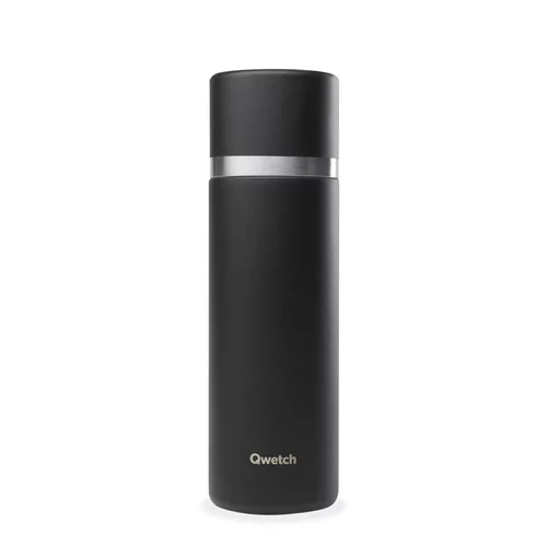 Thermo isotherme Matt coloris noir en inox Qwetch - 750 ml