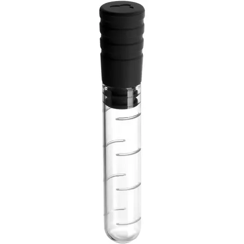 Infuseur à thé en verre borosilicate transparent et silicone alimentaire - Ø 2,3 x 13 cm