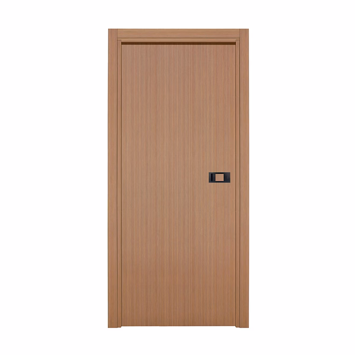 Bloc-porte pose fin de chantier PREMIUM Miro avec poignée Exclusive noire H.204 x l.63 cm aspect chêne gris – réversible, Reivilo