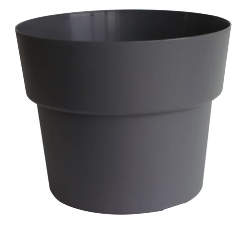 Pot en plastique recyclé gris Ardoise Cocoripot 24 L - Ø 38 x H 30 cm