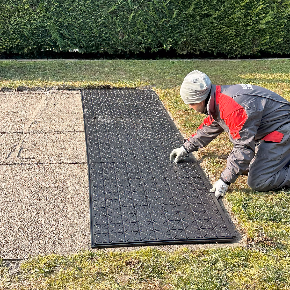 Base pour dalles Fast Base noir 75 × 110 cm Granulati Zandobbio