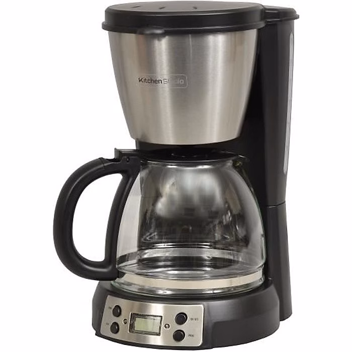 Cafetière KITCHEN CHEF KSMD250T – 15 tasses, Inox/Noir