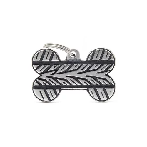 Médaille bronx grand os pour chien décoration pneu en métal