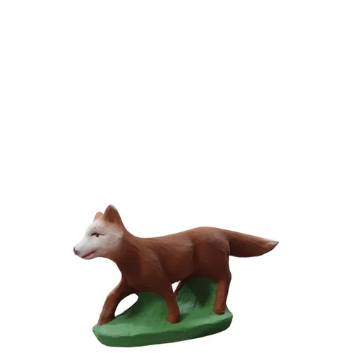 Santon renard en argile H 7 cm