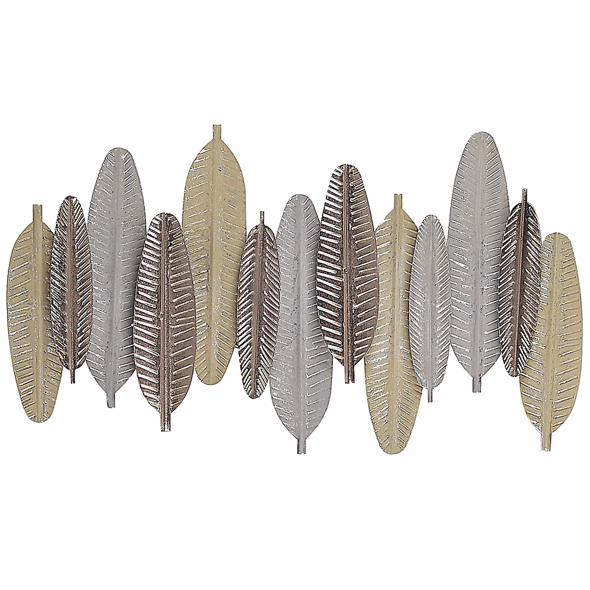 Objet décoratif – Décoration murale Plume ANTIMONY 37 cm Métal Argenté