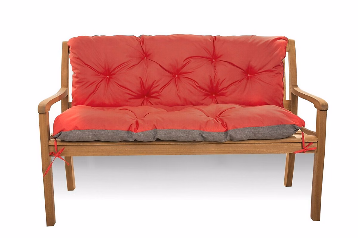 Coussin pour banc de jardin 140 × 50 × 50cm coussin de banc de jardin Rouge coussin de balançoire coussin de banc extérieur