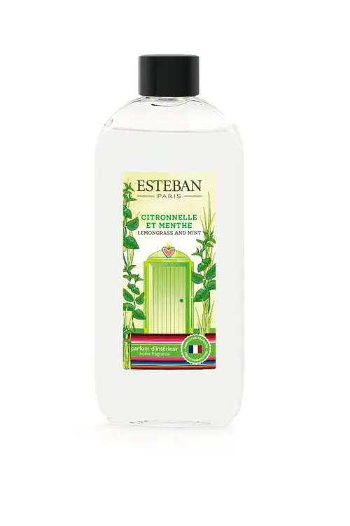 Recharge parfumée diffuseur senteur citronnelle et menthe Esteban - 200 ml