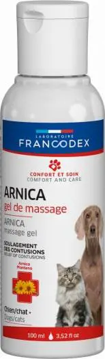 Gel de massage à l'arnica pour chien et chat Francodex - 100 ml