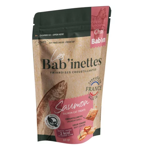 Friandises pour chat au saumon Bab'in Les Bab'inettes - 60 g