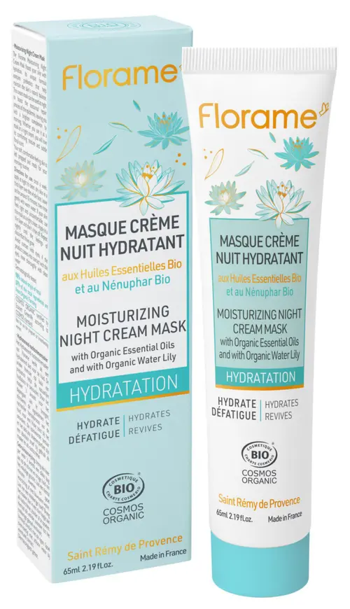 Masque crème nuit hydratant Florame gamme Hydratation - 65 ml