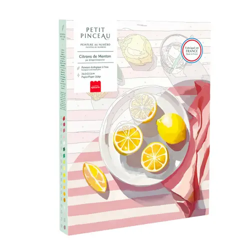 Peinture au numéro Citrons de Menton Petit Pinceau by La Petite Épicerie - 25,5 x 33 cm