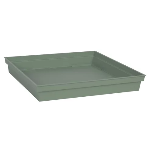 Soucoupe coloris vert Toscane - 32,6 x 32,6 cm