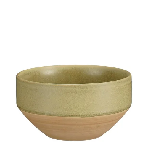 Coupe en grès vert Nika - Ø 12 x H 6,5 cm