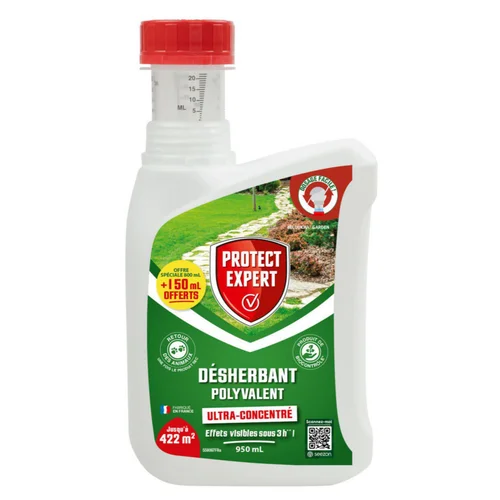 Désherbant ultra concentré polyvalent en bidon auto-doseur Protect Expert - 950 ml