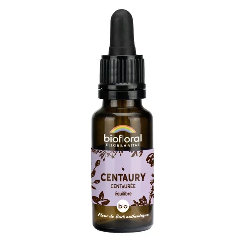 Élixir n°4 Biofloral de centaurée en flacon de 20 ml