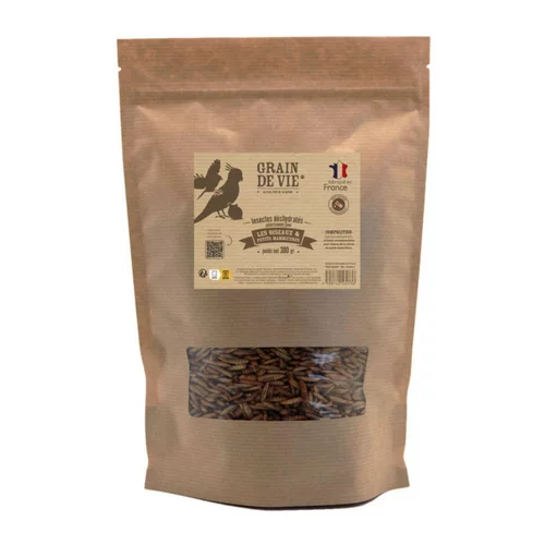 Insectes déshydratés pour oiseaux de la nature Grain de vie – 380 g