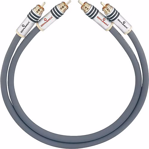 Câble de raccordement Oehlbach NF 214 2x Cinch – RCA 0, 5 m, câble audio HiFi et Home Cinéma