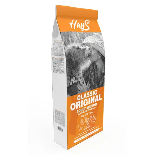Croquette pour chien adulte de race moyenne au poulet Hays Classic - 15 kg