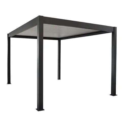 Pergola rectangulaire bioclimatique autoportée Zephir - 3 x 4 m