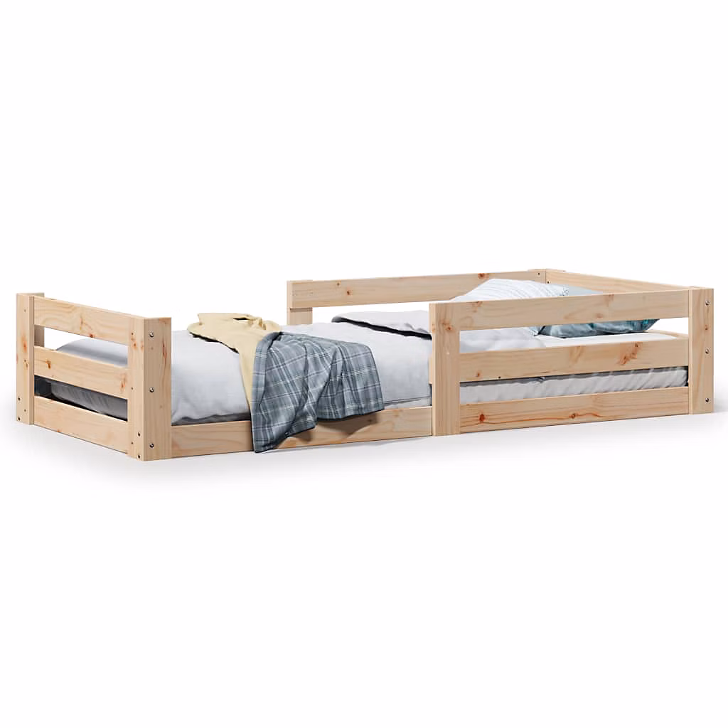 Cadre de lit sans matelas 70 × 140 cm bois de pin massif vidaXL