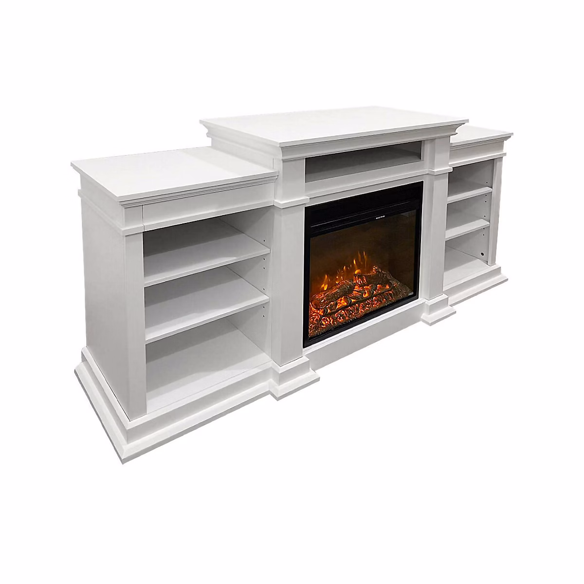 Cheminée Électrique Aramengo – Surface Chauffable 30 m² 179 × 48 × 81h cm Blanc