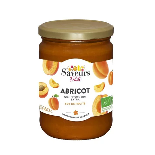 Confiture Extra d’abricot bio - 660 g