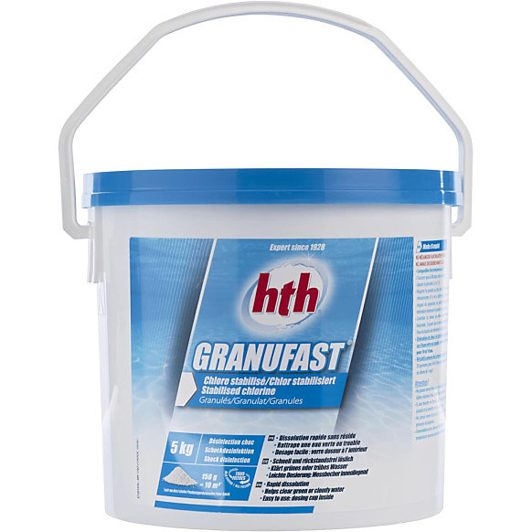 Chlore choc stabilisé hth GRANUFAST – 5kg