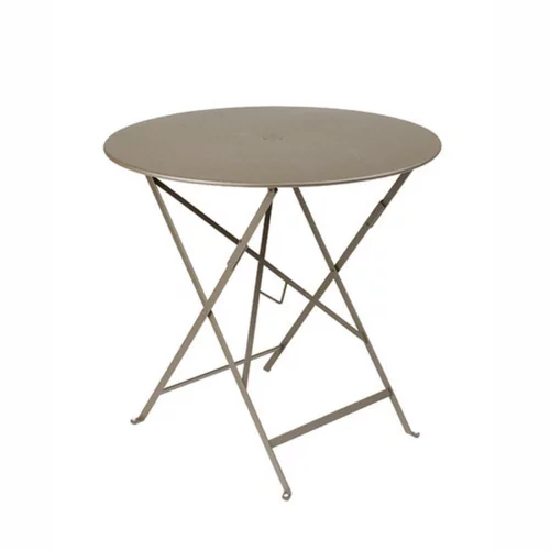 Table de jardin ronde pliante Bistro FERMOB muscade 77 x h 74 cm