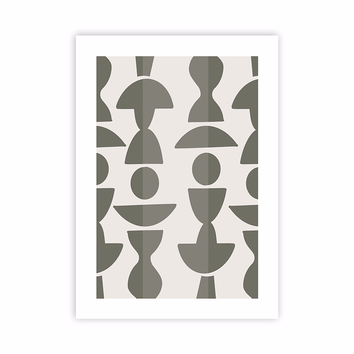 Affiche papier imprimé abstrait sans cadre 50 × 70cm