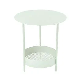 Guéridon Salsa coloris vert en acier Fermob - Ø 50 x 50 cm