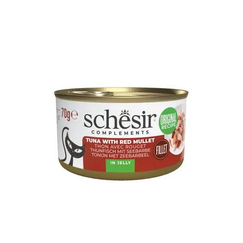 Alimentation humide pour chat thon rouget gelée Schesir - 70 g