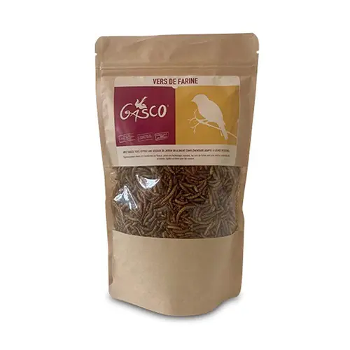 Vers de farine pour oiseaux de la nature Gasco - 200 g