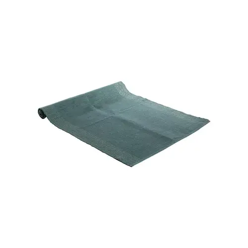 Chemin de table uni en coton argenté bleu brillant - 150 x 50 cm