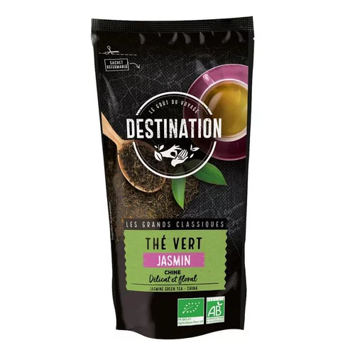 The vert fleur de jasmin sachet 100 g