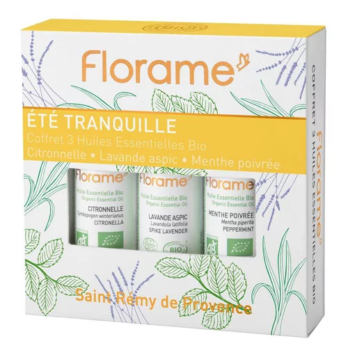 Coffret Été Tranquille flacons 3 x 10 ml jaune