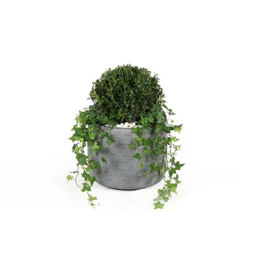 Pot rond Stream Anthracite Ø.37 x H.31 cm