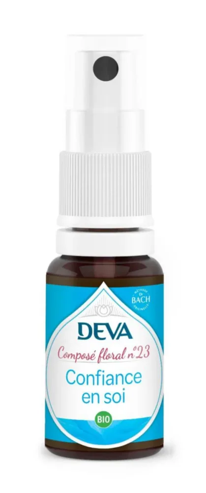 Complément alimentaire composé floral confiance en soi bio Deva - spray 15 ml